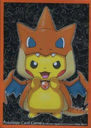 ポケモンカードゲーム デッキシールド ポケモンセンターメガトウキョーのピカチュウ オレンジver. 32枚入り2セット