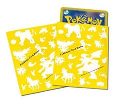 【新品】ポケモンカードゲーム デッキシールド 雷タイプシルエット 32枚入り2セット