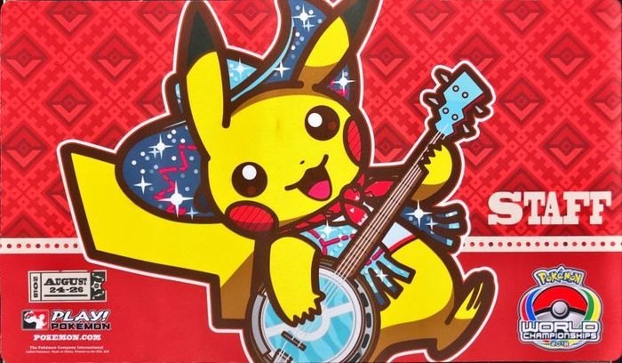 【状態A】ポケモンカードゲーム ラバープレイマット 海外版 WCS2018 ナッシュビル STAFF