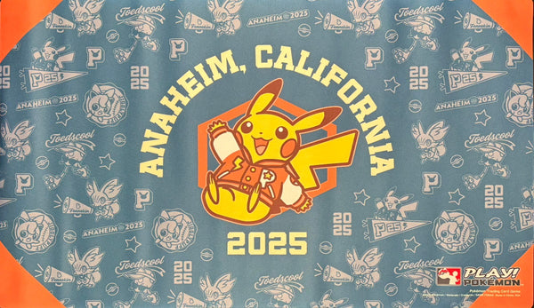 【新品】ポケモンカードゲーム ラバープレイマット 海外版 WCS2025 アナハイム ピカチュウ