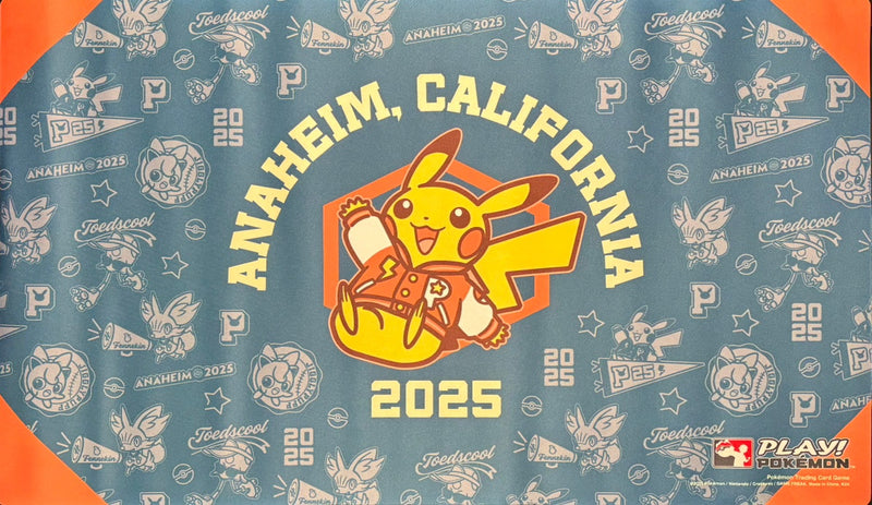 【新品】ポケモンカードゲーム ラバープレイマット 海外版 WCS2025 アナハイム ピカチュウ