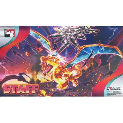 【状態A】ポケモンカードゲーム ラバープレイマット 海外版 テラスタルリザードン STAFF【S】