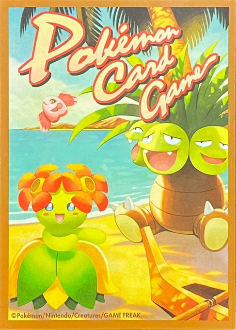 【状態A】ポケモンカードゲーム デッキシールド トロピカル キレイハナ ジムチャレンジ 4枚入り