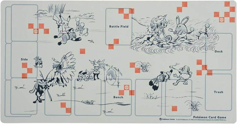 【新品】ポケモンカードゲーム ラバープレイマット ぽけもん戯画