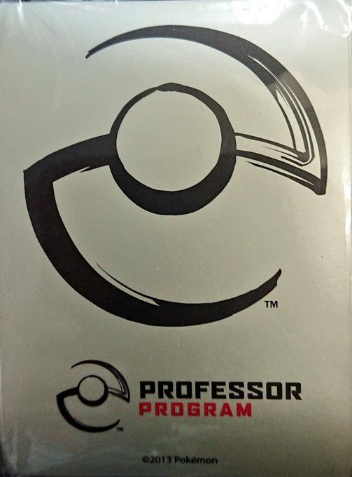 ポケモンカードゲーム デッキシールド 海外版 PROFESSOR PROGRAM GRAY 65 2013
