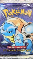 【状態A-】Wizards of the Coast Pokemon Card Game Base Set Booster Pack アンリミ ロゴ下 【カメックス】