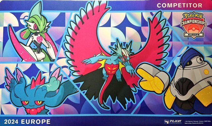 【状態B】ポケモンカードゲーム ラバープレイマット 海外版 EUIC 2024 パラドックス
