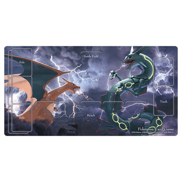 【状態A-】ポケモンカードゲーム ラバープレイマット リザードンVSレックウザ
