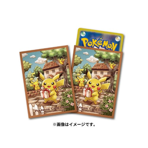 【新品】ポケモンカードゲーム デッキシールド ピカチュウの贈り物