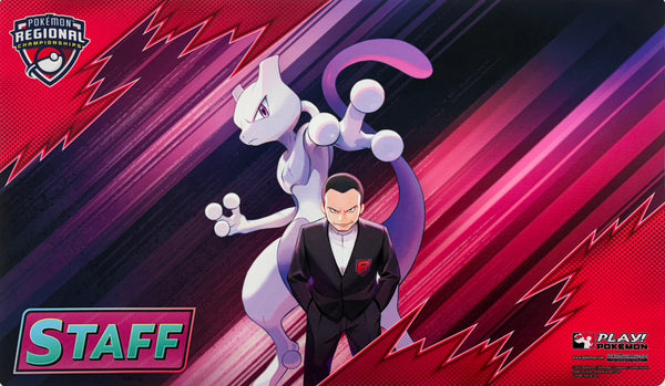 ポケモンカードゲーム ラバープレイマット 海外版 ロケット団のミュウツー STAFF