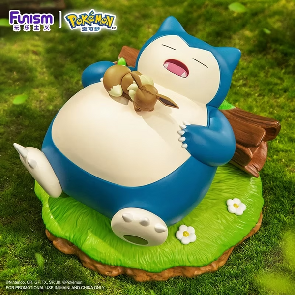 【海外限定】ポケモン　カビゴン　巨大　貯金箱　フィギュア　funism ポケモン×Funism ディスプレイフィギュア 海外版 イーブイ&カビゴン