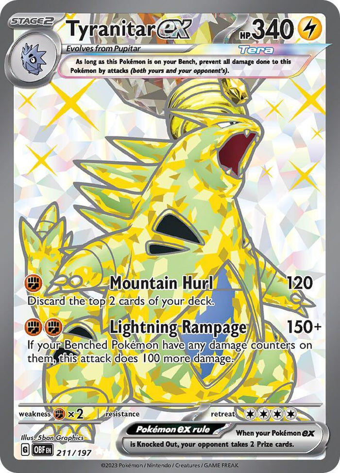 英語版)Tyranitar ex 211/197 バンギラスex