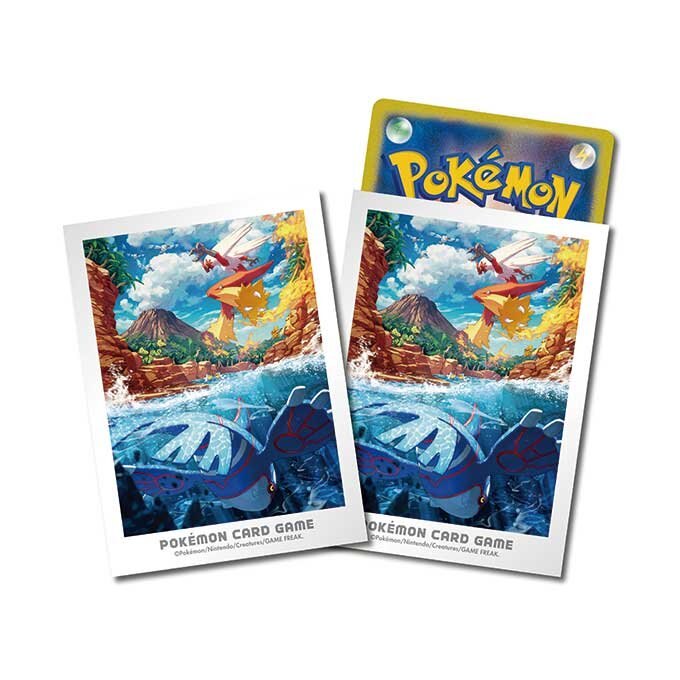 【新品】ポケモンカードゲーム デッキシールド ホウエンの冒険 カイオーガ&バシャーモ