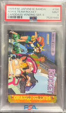 PSA9)198.サトシ達&ロケット団 カードダス