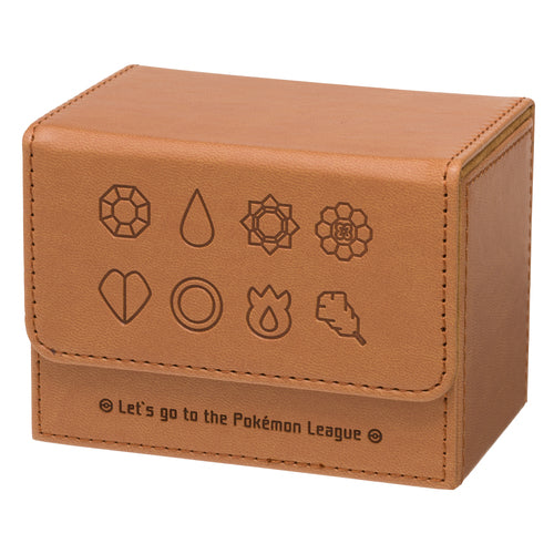 ポケモンカードゲーム　フリップデッキケース　GYM BADGES KT BROWN